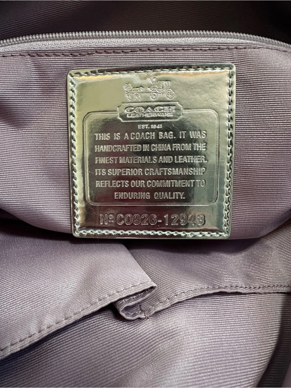 Coach vintage Black Madison Satchel tote bag